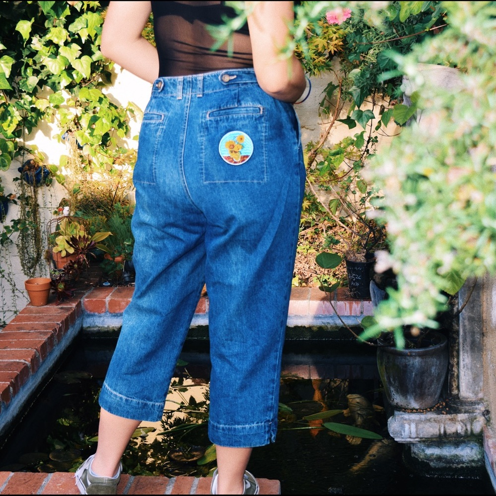 Super vintage capri cut mom jeans